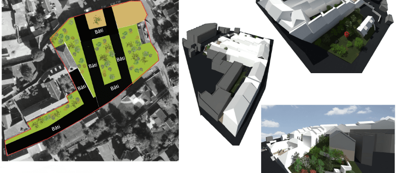 GLA Architectes Garçonnet Loncle Architectes Saint Brieuc Côtes d'Amort 22 - Représentation 3d des logements